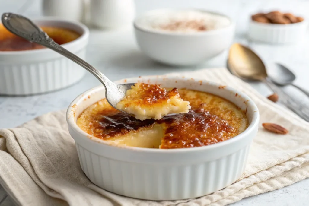 difference between crème brûlée and flan