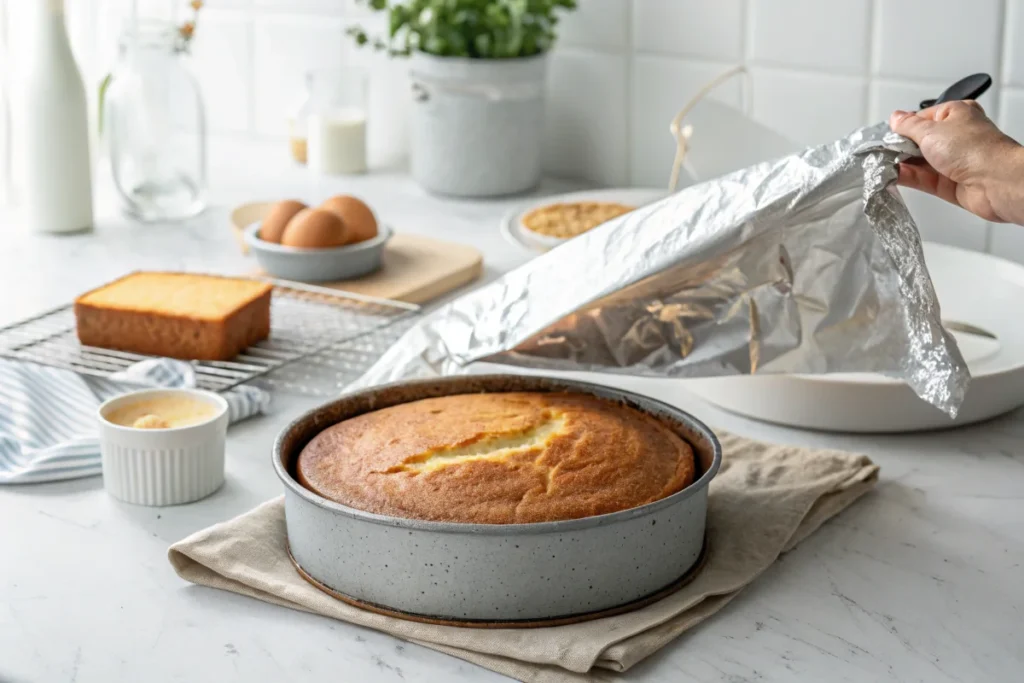 Cover My Cake with Aluminum Foil After Baking? Genius Trick