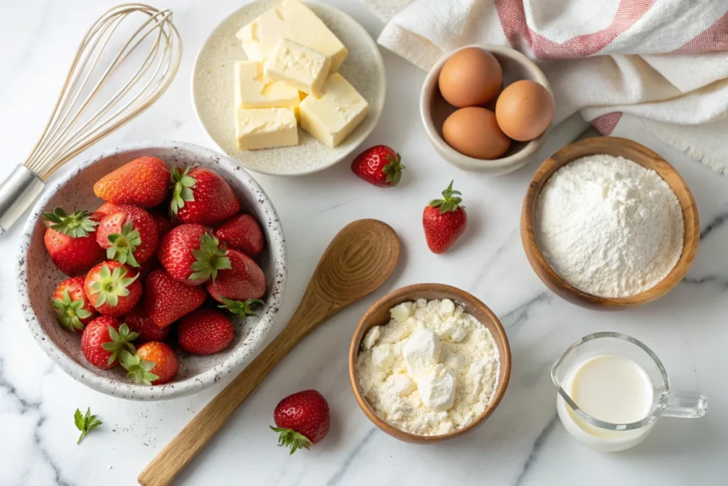 Strawberry Cream Cheese Pound Cake